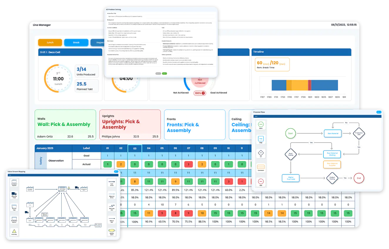 Process flow monitoring  