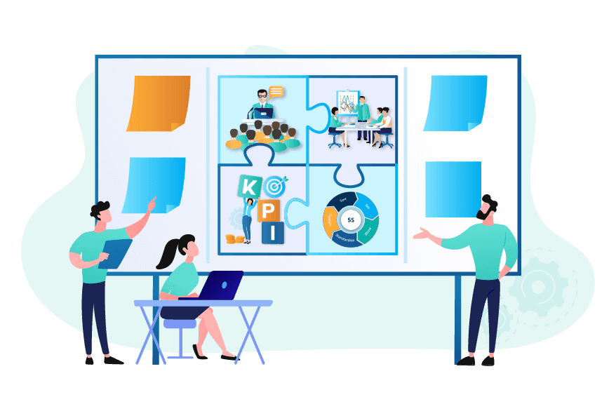 How do you set up the huddle board for your daily standups